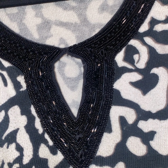 Cathy Daniels Monochrome Patterned Sweater - Picture 2 of 5